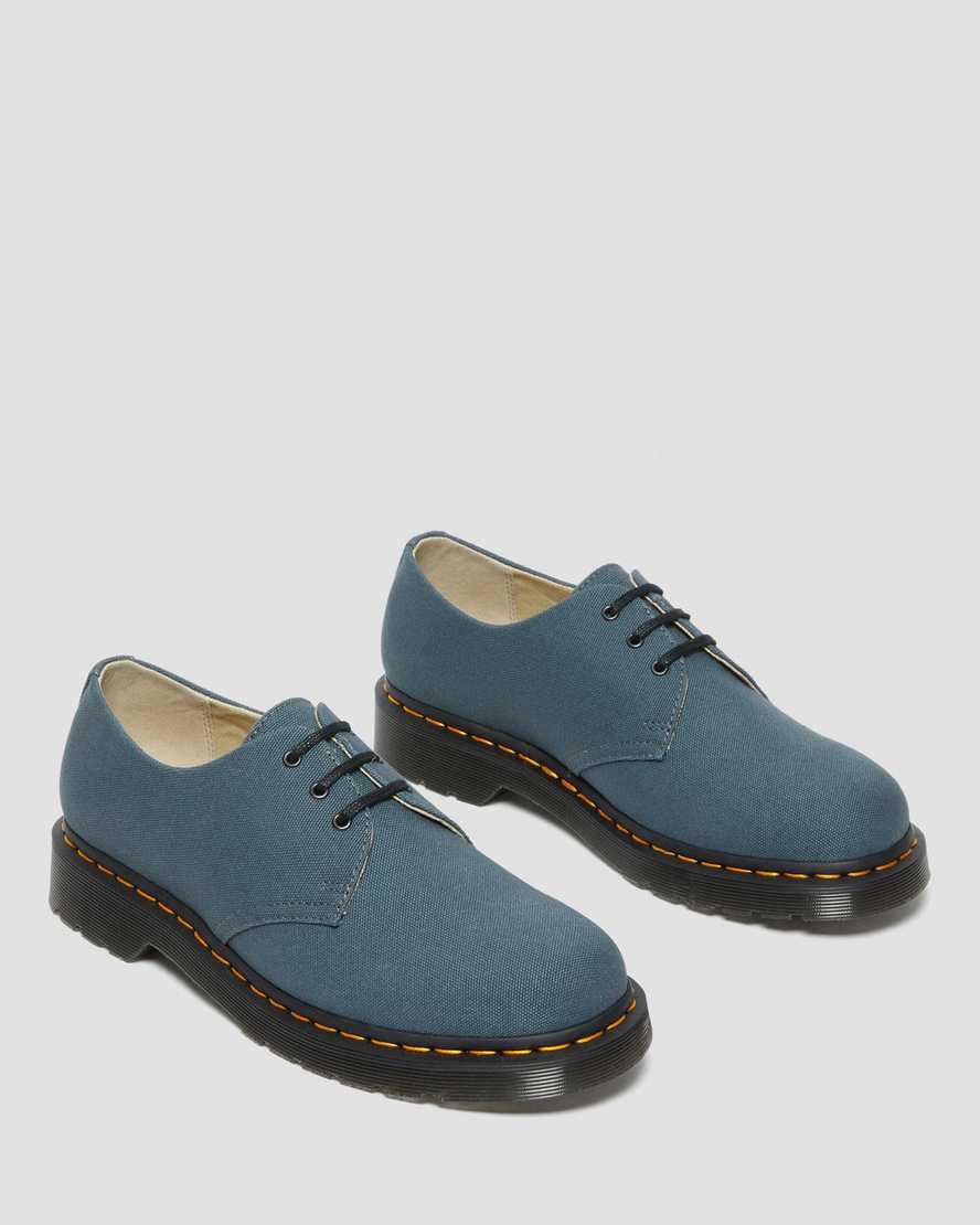 Botas Casuales Dr Martens 1461 Canvas Oxford Hombre Gris  España |  58274-GZUS