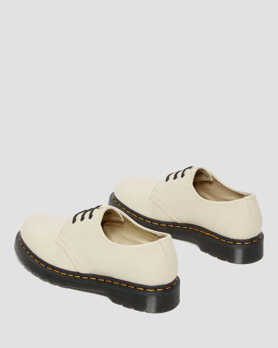 Botas Casuales Dr Martens 1461 Canvas Oxford Mujer Kaki  España |  63127-OXNY