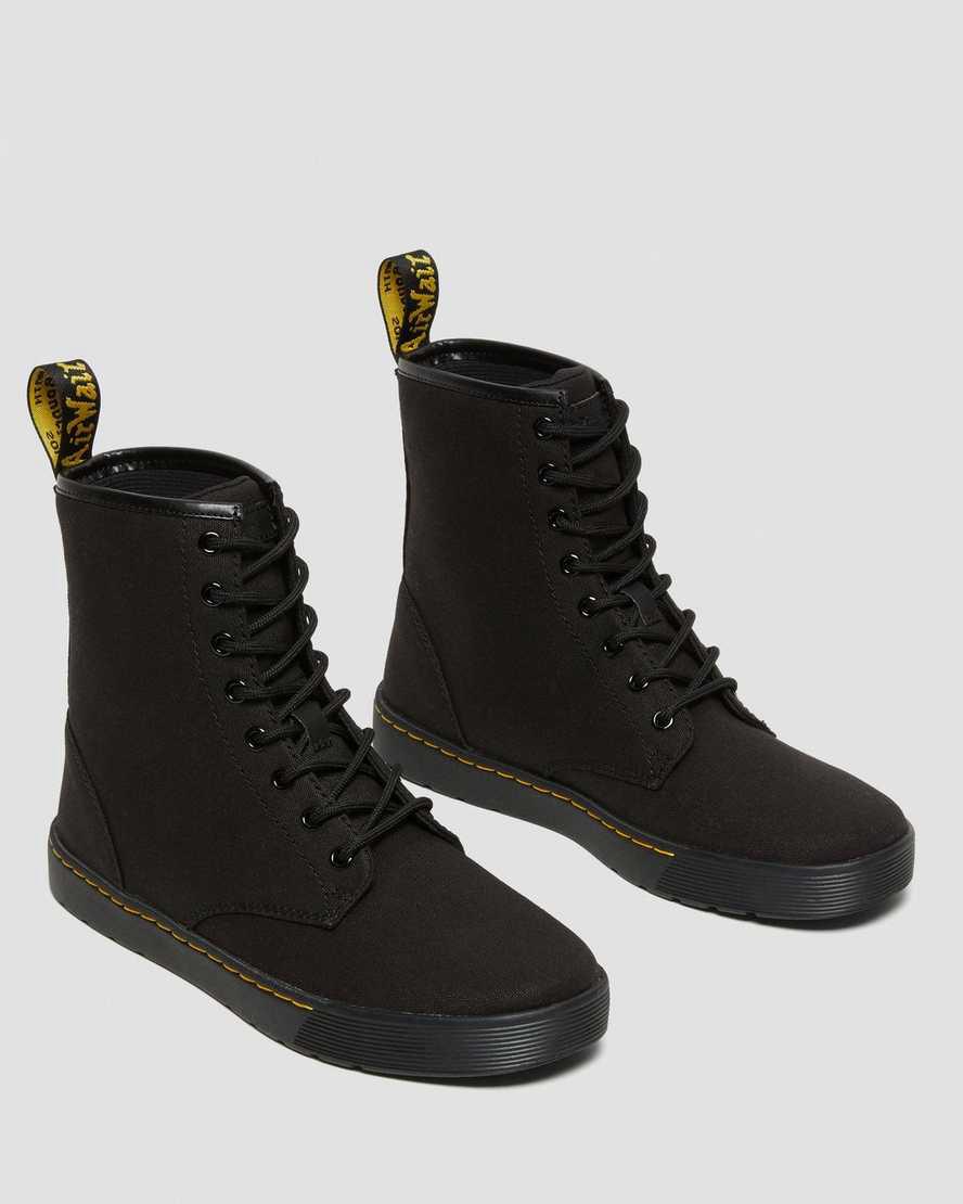 Botas Casuales Dr Martens Cairo Canvas Lace Up Hombre Negras  España |  40713-TCLU