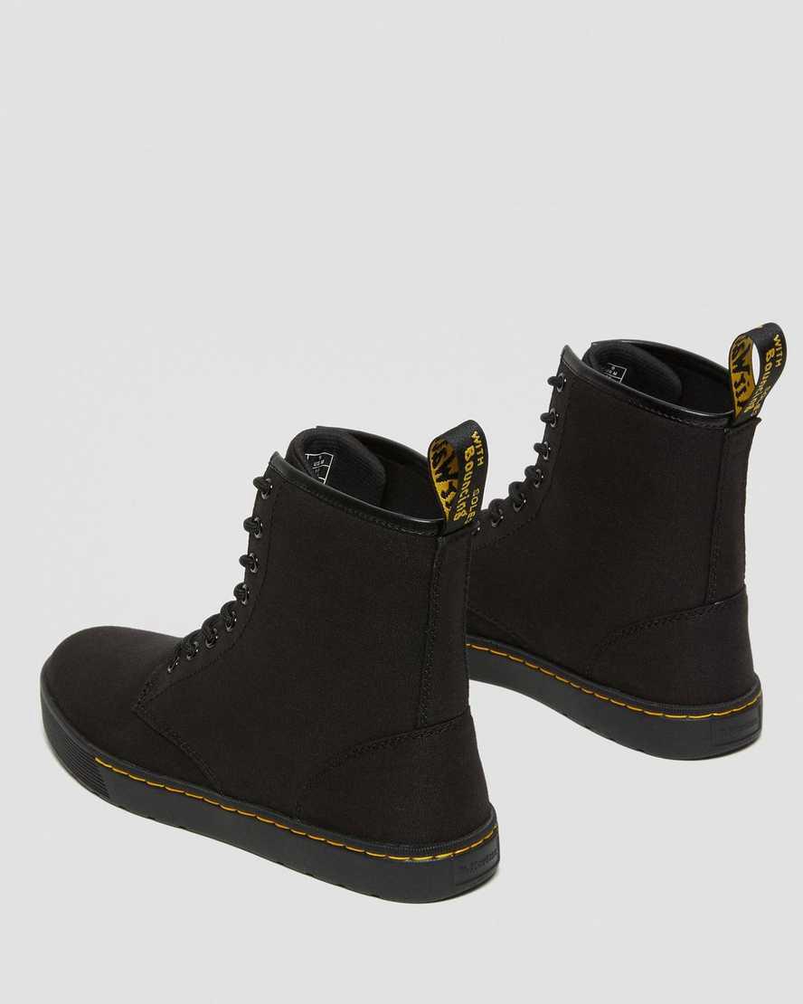 Botas Casuales Dr Martens Cairo Canvas Lace Up Hombre Negras  España |  40713-TCLU