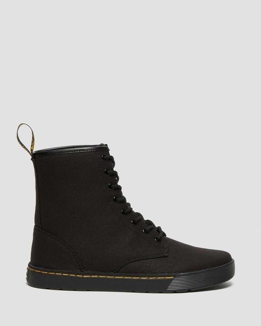 Botas Casuales Dr Martens Cairo Canvas Lace Up Hombre Negras  España |  40713-TCLU