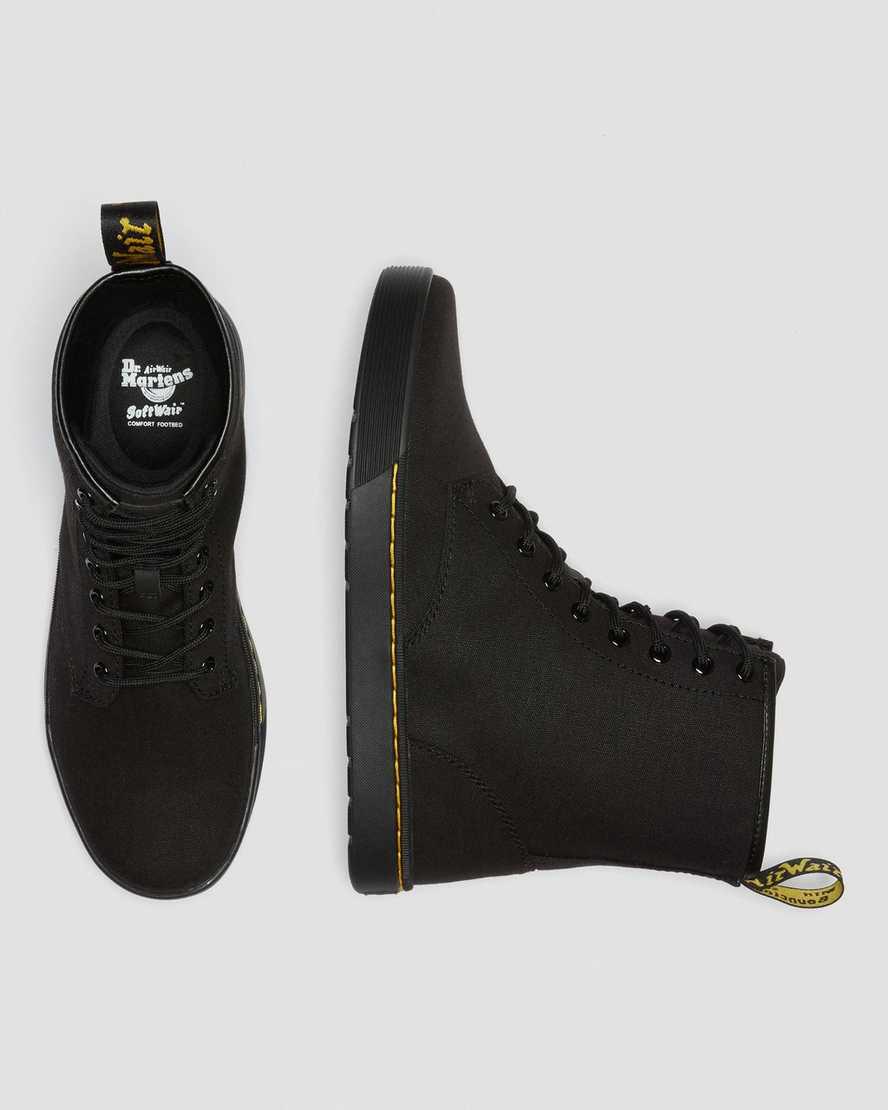 Botas Casuales Dr Martens Cairo Canvas Lace Up Hombre Negras  España |  40713-TCLU