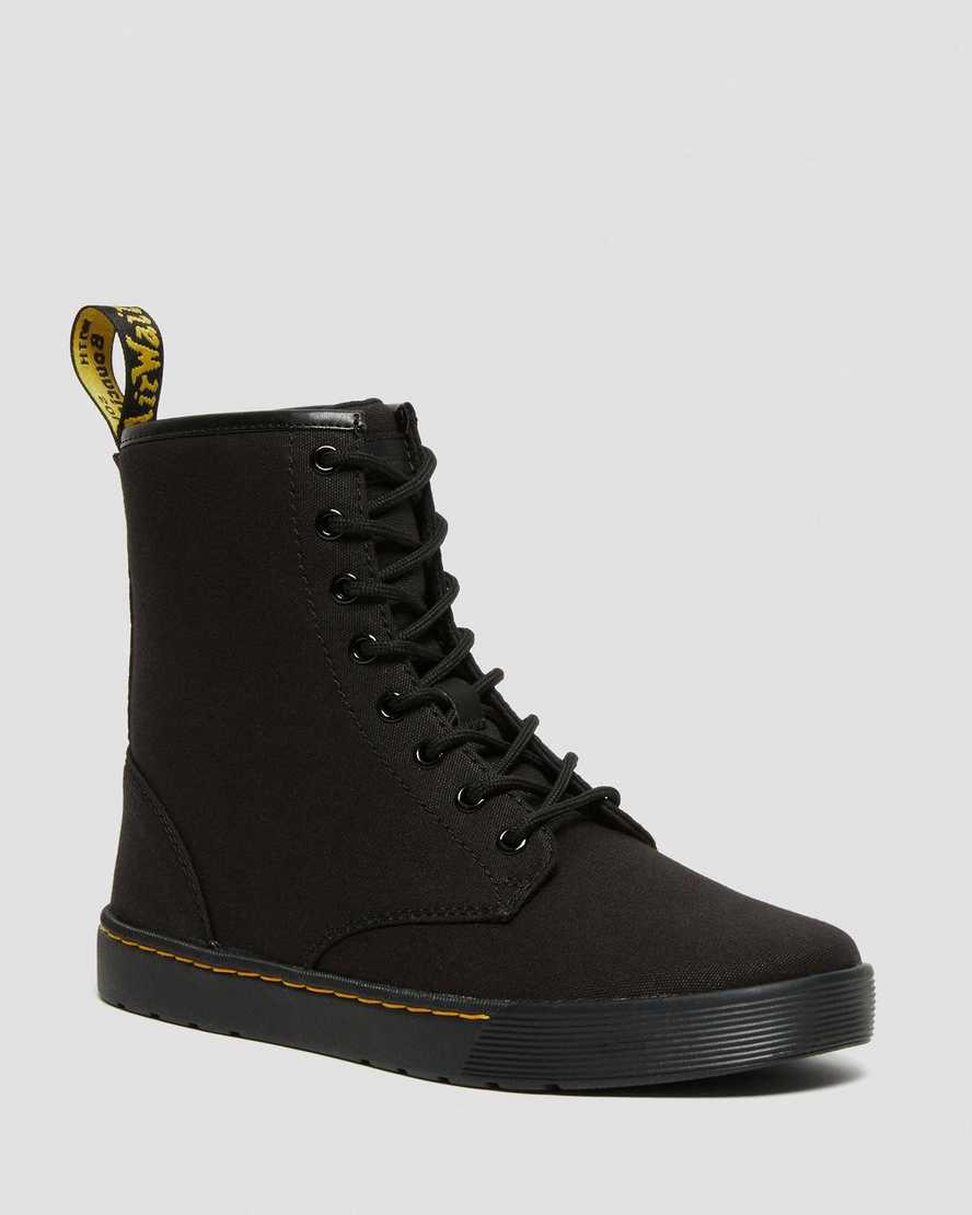 Botas Casuales Dr Martens Cairo Canvas Lace Up Hombre Negras  España |  40713-TCLU