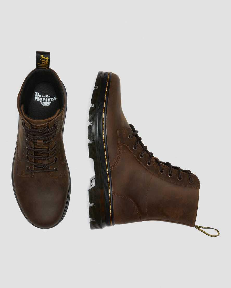 Botas Casuales Dr Martens Combs Crazy Horse Leather Mujer Marrones  España |  72485-ICBO