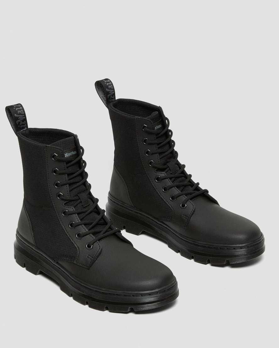 Botas Casuales Dr Martens Combs II Poly Mujer Black-Black Element Rip Stop  España |  05876-KXTC