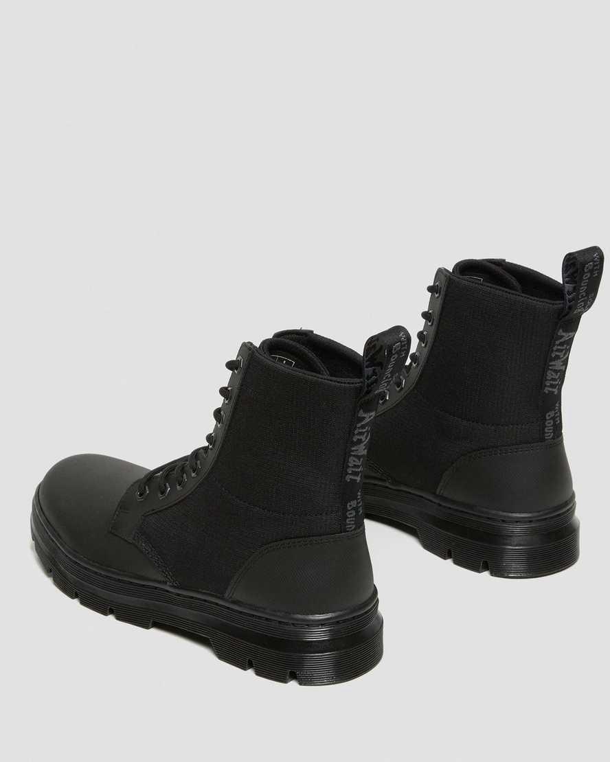 Botas Casuales Dr Martens Combs II Poly Mujer Black-Black Element Rip Stop  España |  05876-KXTC