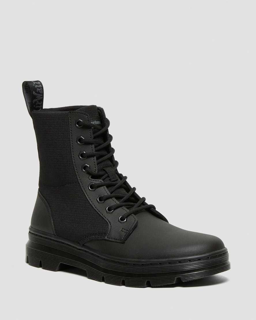 Botas Casuales Dr Martens Combs II Poly Mujer Black-Black Element Rip Stop  España |  05876-KXTC