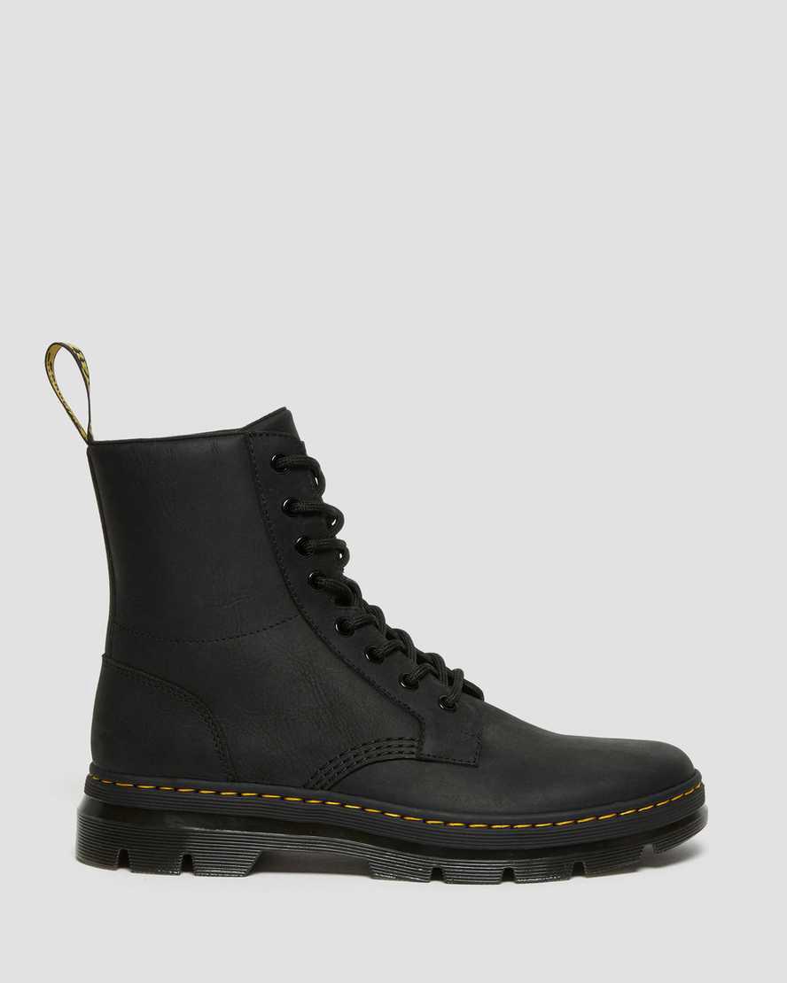 Botas Casuales Dr Martens Combs Leather Mujer Negras  España |  31569-PJKS