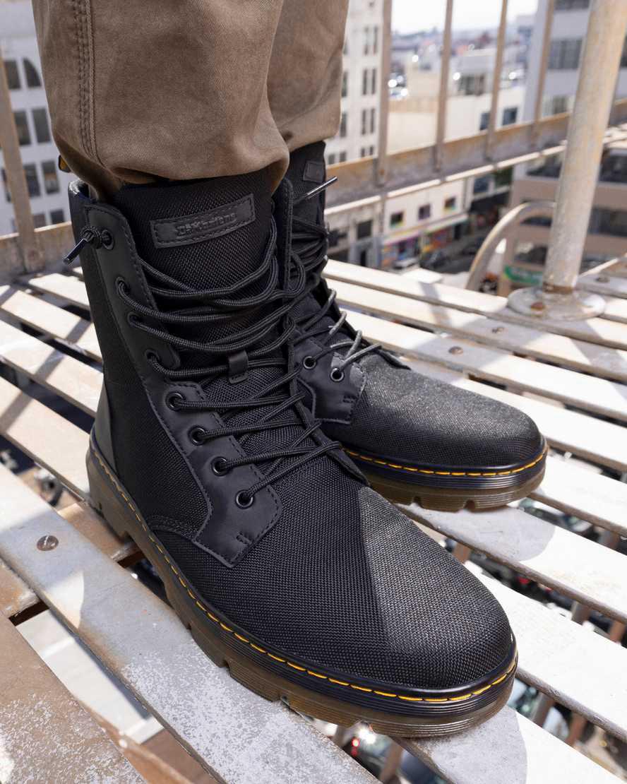 Botas Casuales Dr Martens Combs Poly Mujer Negras  España |  35786-WQXV