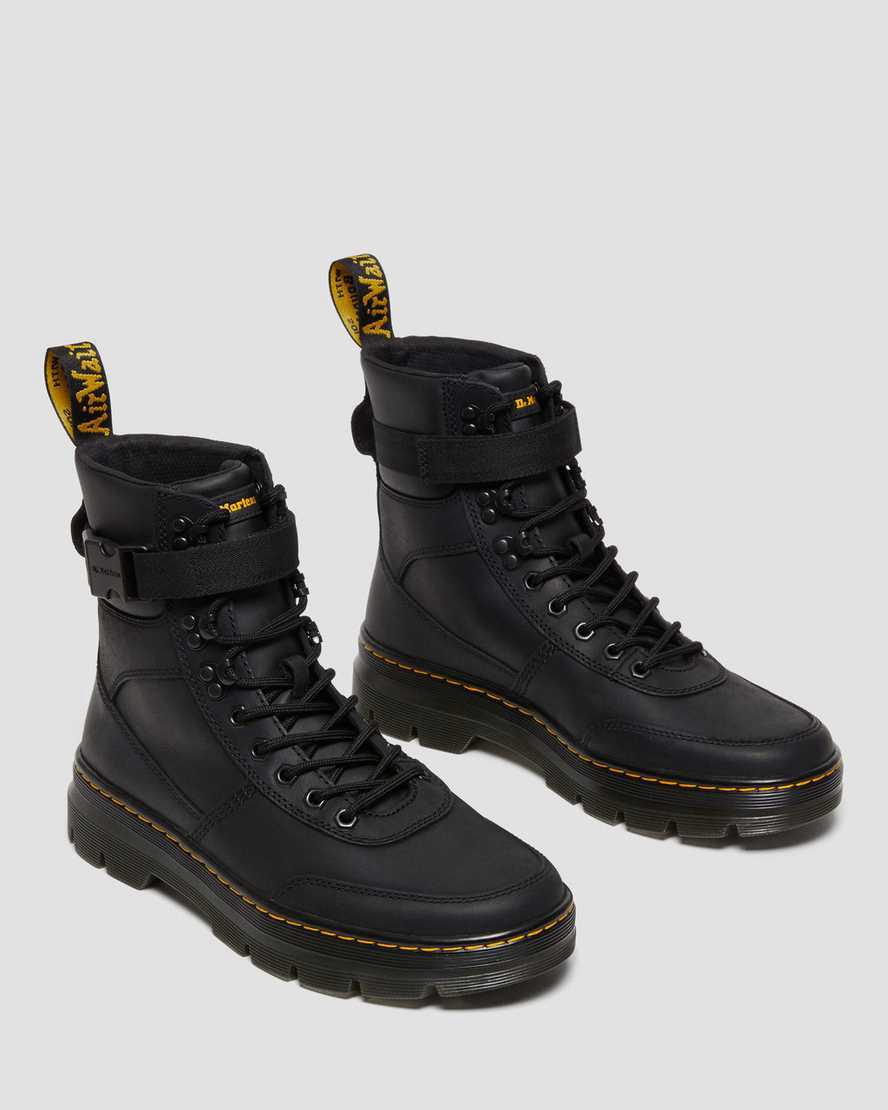 Botas Casuales Dr Martens Combs Tech Wyoming Leather Hombre Negras  España |  86052-RHWY