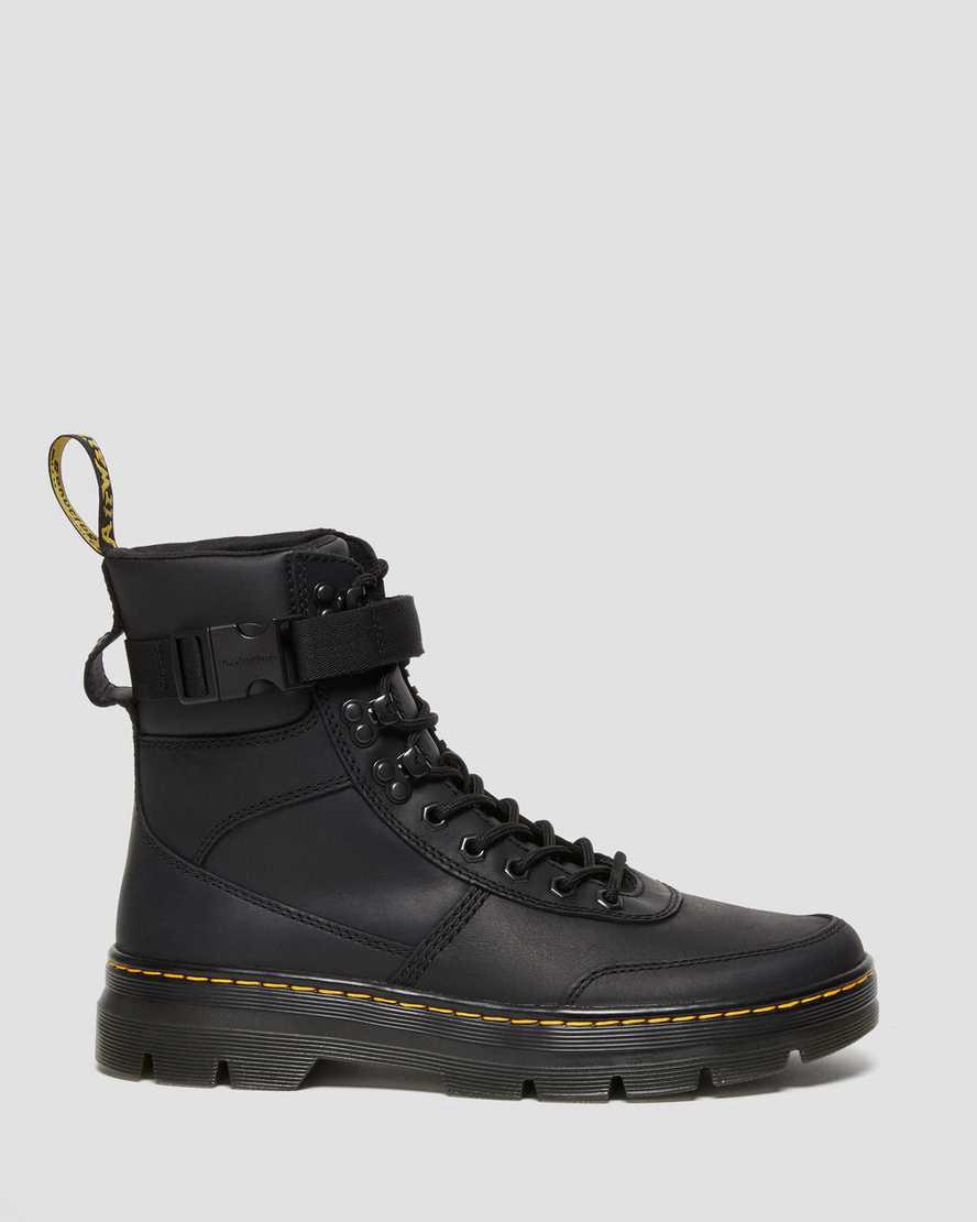 Botas Casuales Dr Martens Combs Tech Wyoming Leather Hombre Negras  España |  86052-RHWY