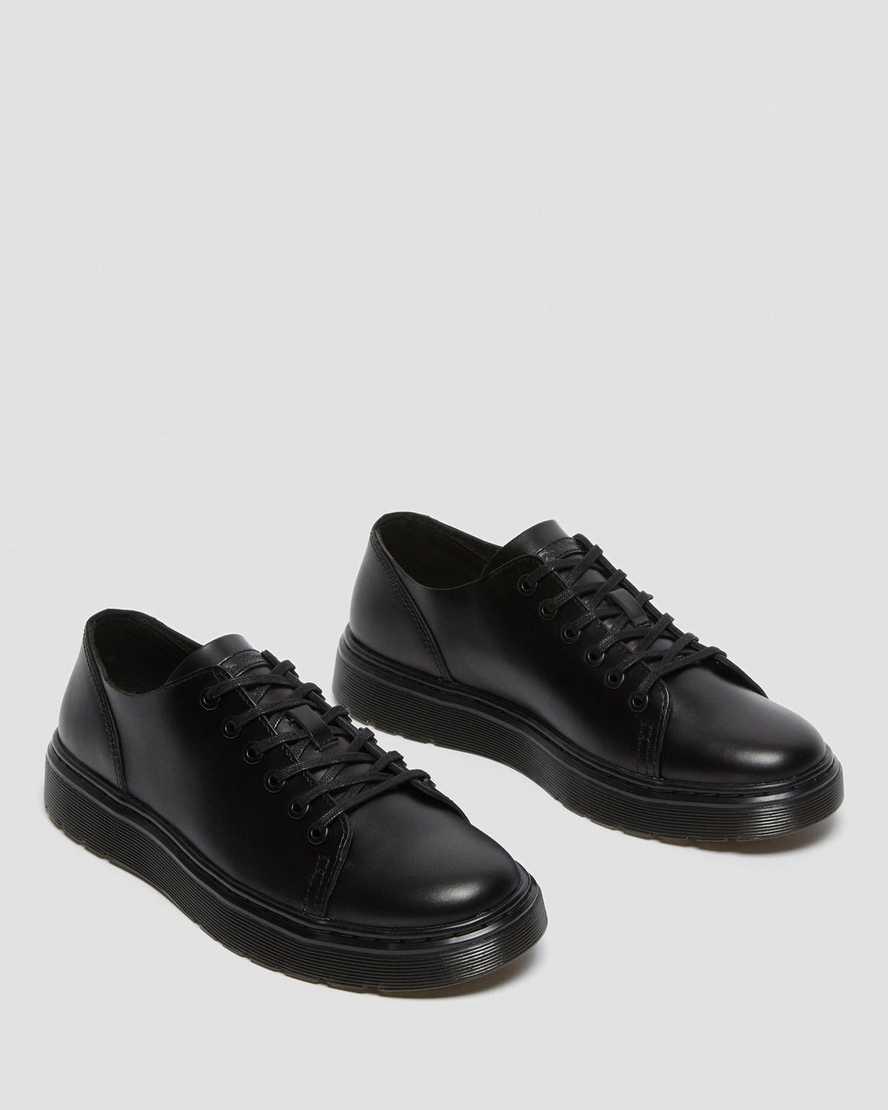 Botas Casuales Dr Martens Dante Brando Leather Mujer Negras  España |  47963-LUWO