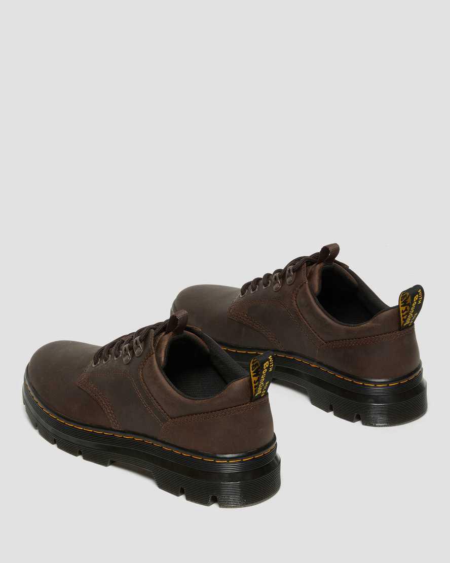 Botas Casuales Dr Martens Reeder Crazy Horse Leather Utility Mujer Marrones Oscuro  España |  54086-AYTD