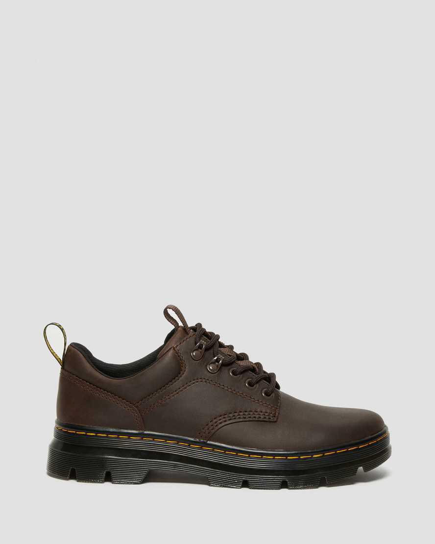 Botas Casuales Dr Martens Reeder Crazy Horse Leather Utility Mujer Marrones Oscuro  España |  54086-AYTD