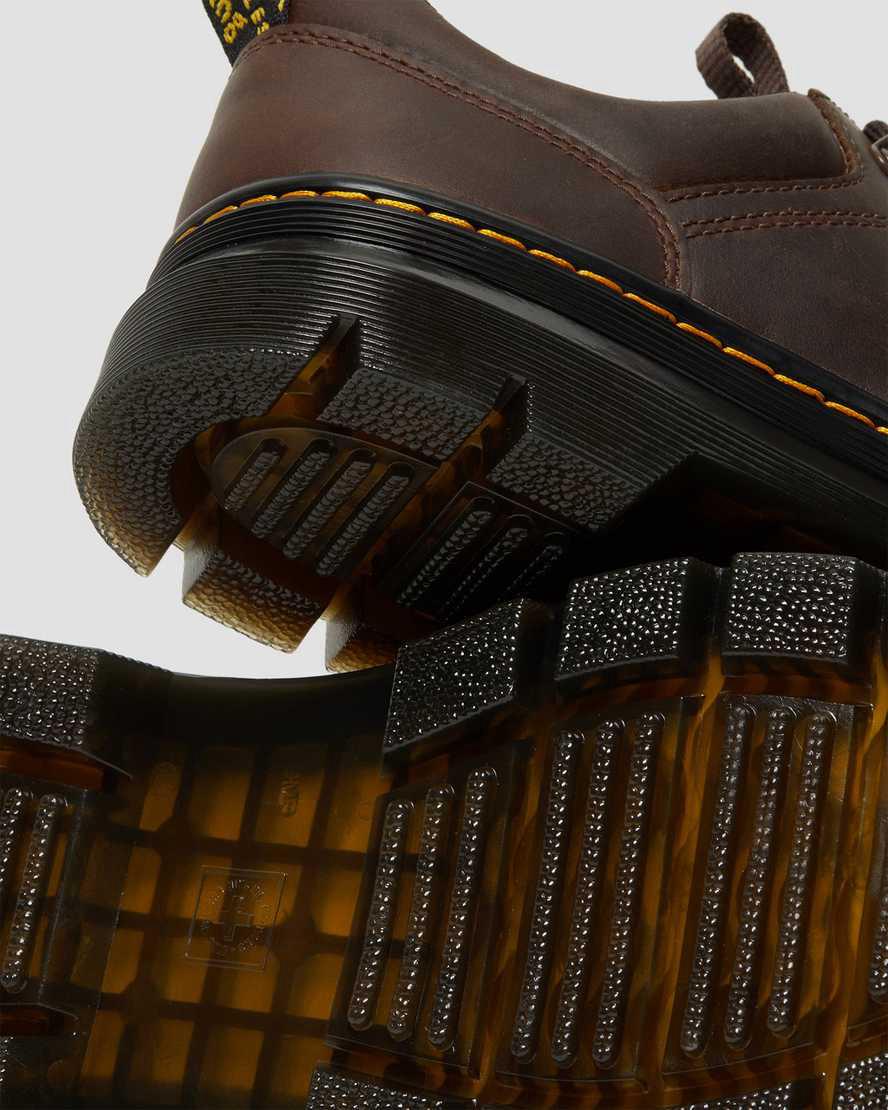 Botas Casuales Dr Martens Reeder Crazy Horse Leather Utility Mujer Marrones Oscuro  España |  54086-AYTD