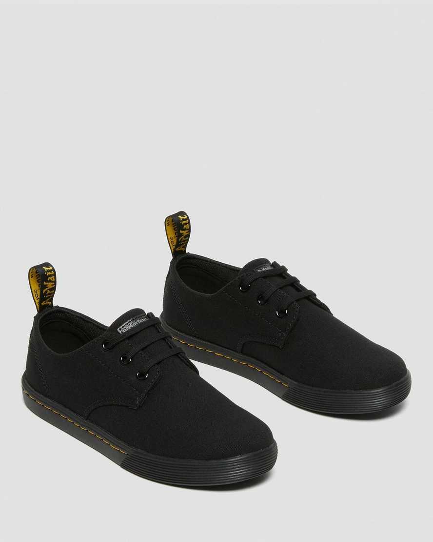Botas Casuales Dr Martens Santanita Canvas Mujer Negras  España |  57206-CGUT