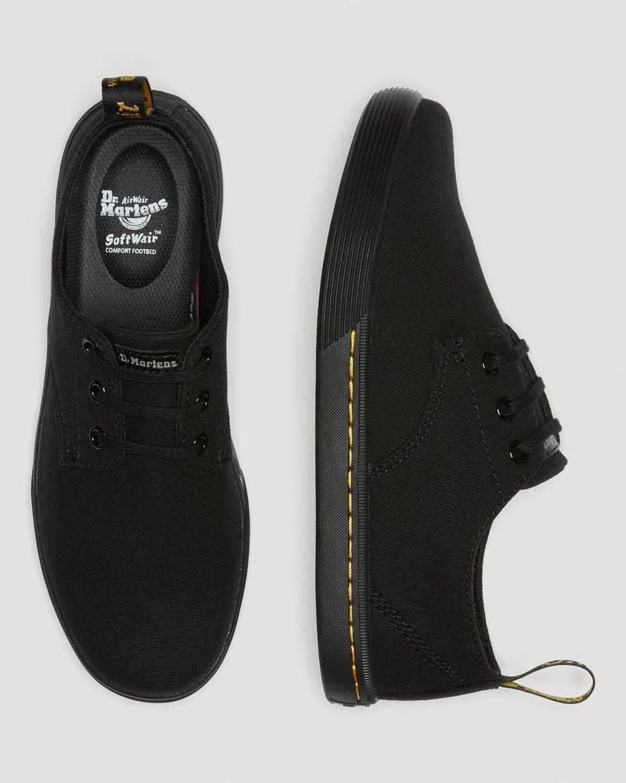 Botas Casuales Dr Martens Santanita Canvas Mujer Negras  España |  57206-CGUT