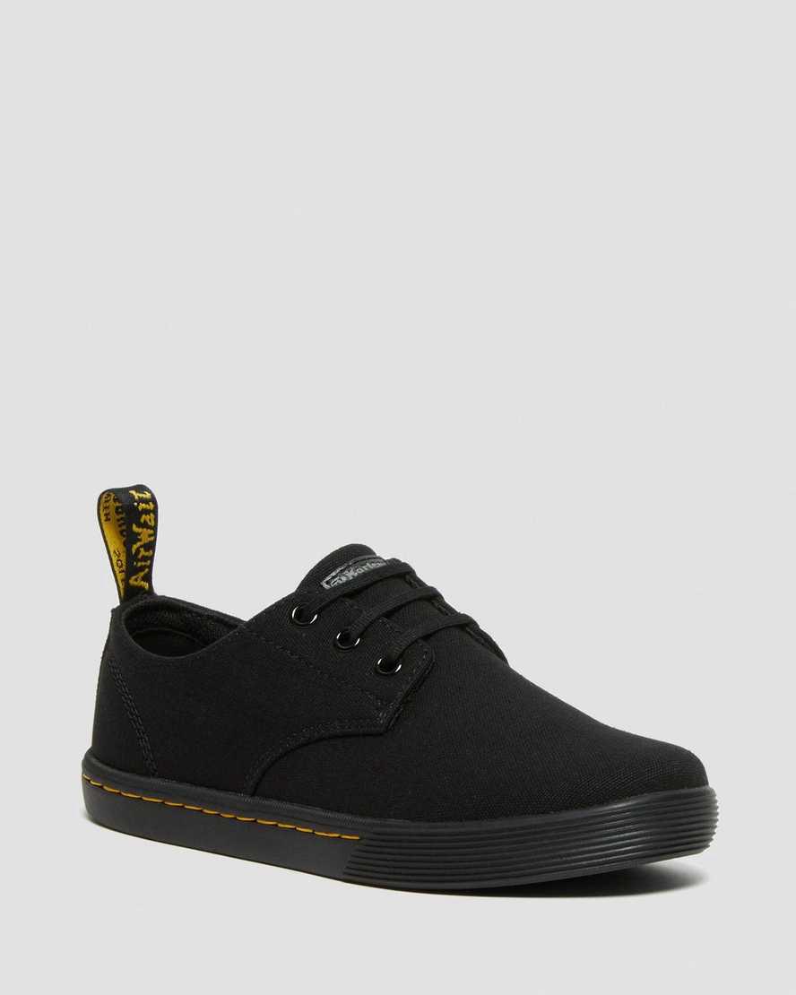 Botas Casuales Dr Martens Santanita Canvas Mujer Negras  España |  57206-CGUT