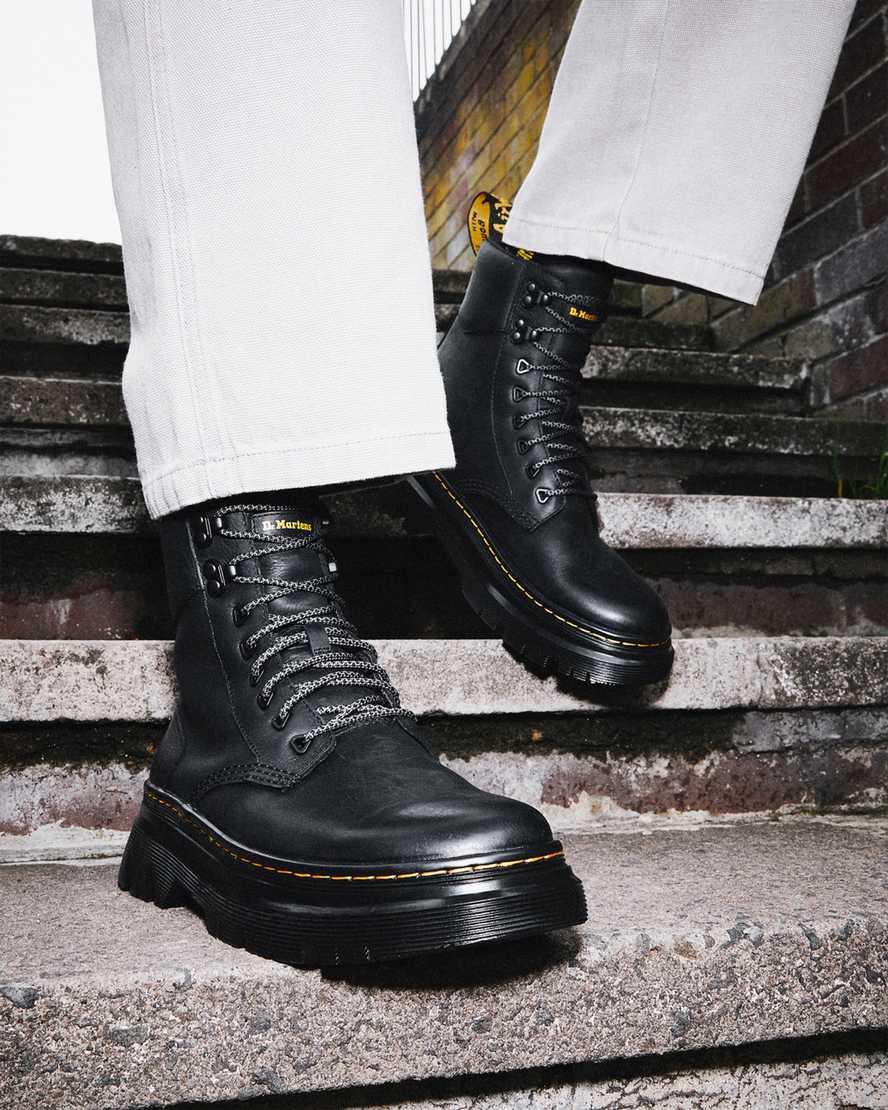 Botas Casuales Dr Martens Tarik Wyoming Leather Utility Mujer Negras  España |  20593-QOPL