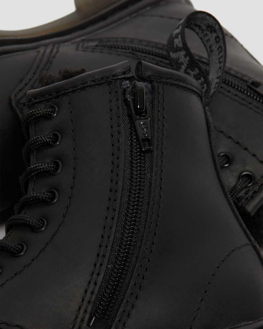 Botas Dr Martens Toddler 1460 Faux Fur Lined Niños Negras  España |  73604-BWCJ