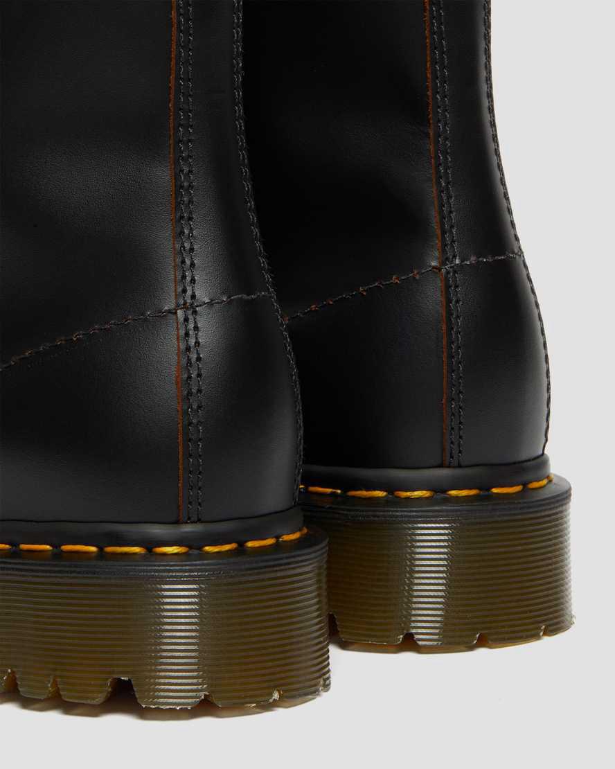 Botas Plataforma Dr Martens 1460 Bex Made in England Toe Cap Lace Up Mujer Negras  España |  37892-LRVC