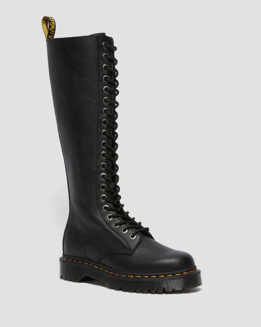 Botas Plataforma Dr Martens 1B60 Bex Pisa Leather Knee High Mujer Negras  España |  48901-UBCS