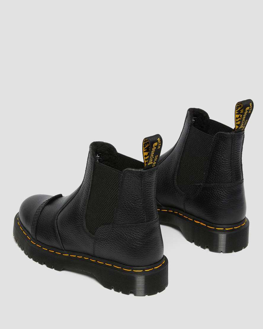 Botas Plataforma Dr Martens 2976 Bex Faux Fur-Lined Chelsea Mujer Negras  España |  30156-IXFY