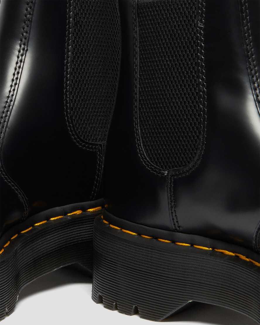 Botas Plataforma Dr Martens 2976 Smooth Leather Chelsea Mujer Negras  España |  39785-YXAQ