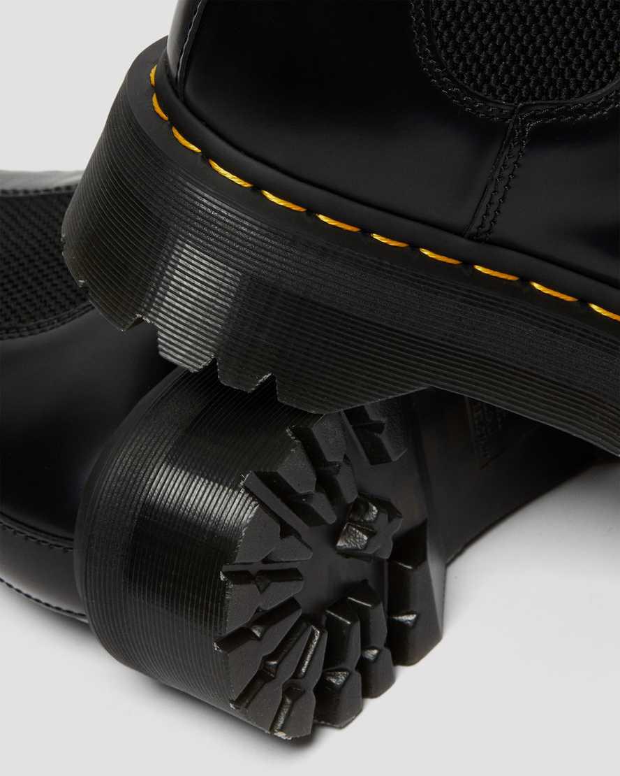 Botas Plataforma Dr Martens 2976 Smooth Leather Chelsea Mujer Negras  España |  39785-YXAQ