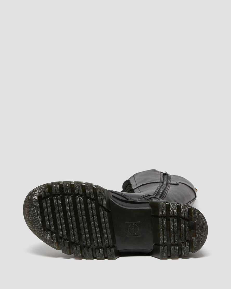 Botas Plataforma Dr Martens Audrick 20-Eye Leather Knee High Mujer Negras  España |  38451-QRFT