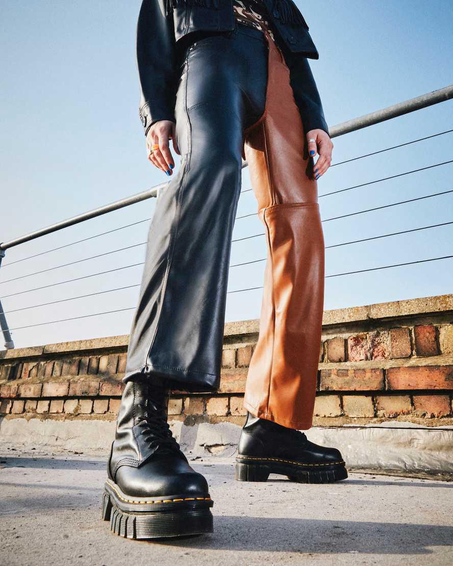 Botas Plataforma Dr Martens Audrick Nappa Leather Ankle Hombre Negras  España |  58921-VMCD