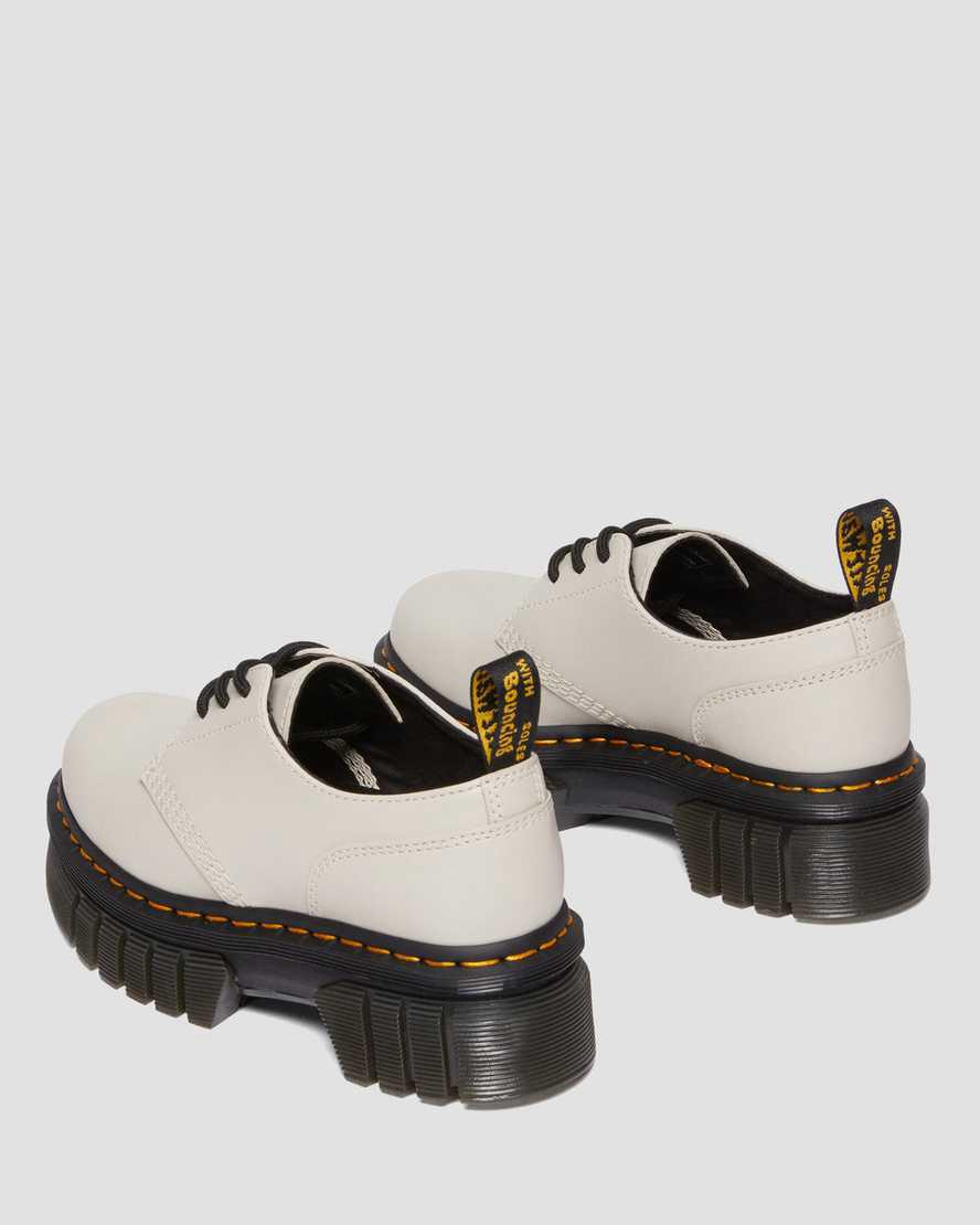 Botas Plataforma Dr Martens Audrick Nappa Leather Shoes Hombre Gris  España |  64512-BOQD