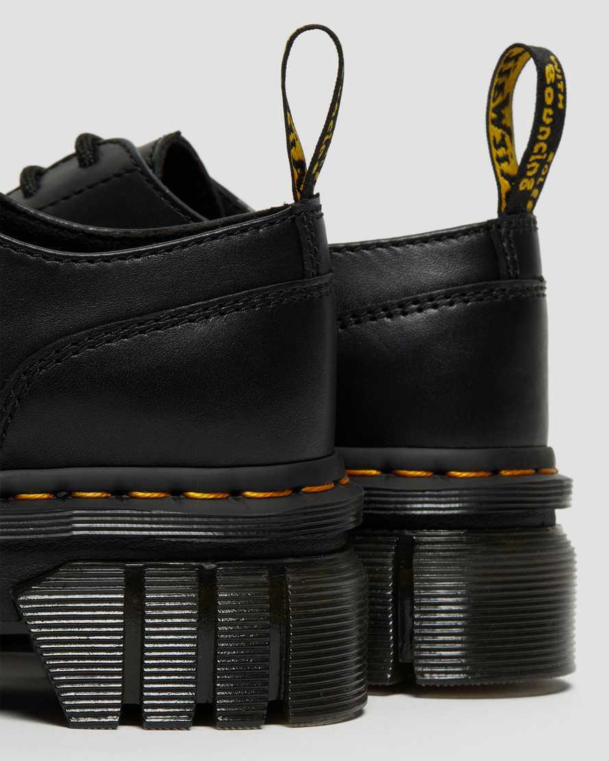Botas Plataforma Dr Martens Audrick Nappa Leather Shoes Hombre Negras  España |  72159-TYOS