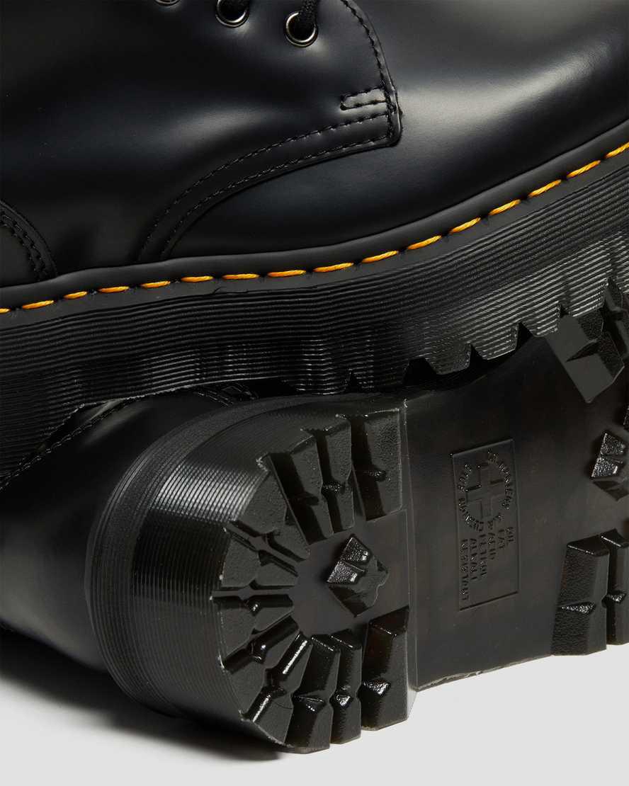 Botas Plataforma Dr Martens Jadon Hi Boot Smooth Leather Mujer Negras  España |  07926-PRFW