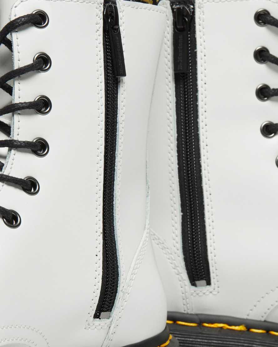 Botas Plataforma Dr Martens Jadon  España |  Official Mujer Blancas  España |  25091-JNUC