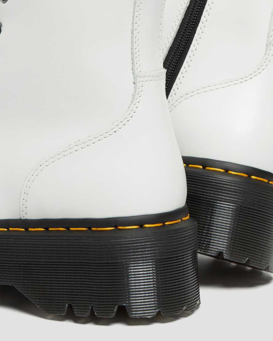Botas Plataforma Dr Martens Jadon  España |  Official Mujer Blancas  España |  25091-JNUC