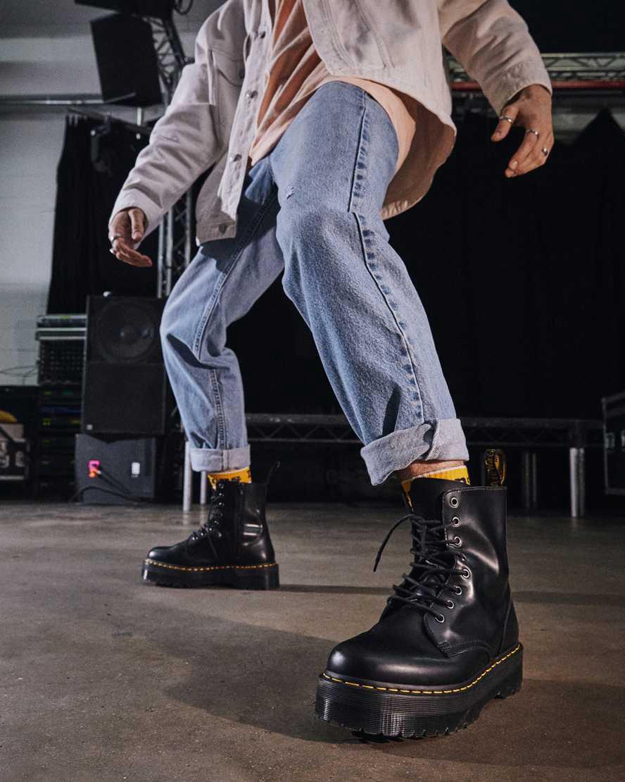 Botas Plataforma Dr Martens Jadon  España |  Official Hombre Negras  España |  97160-QLRF