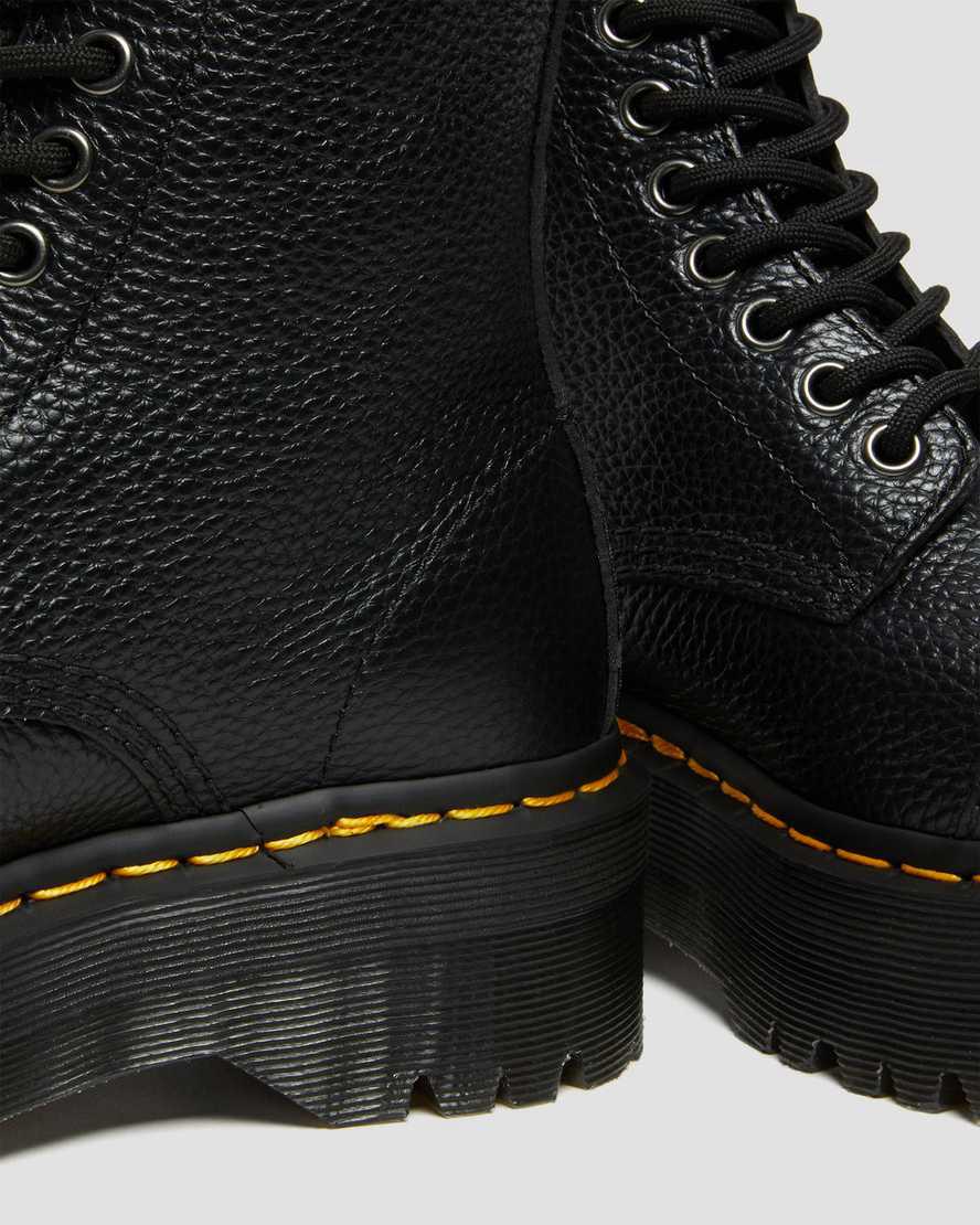 Botas Plataforma Dr Martens Sinclair Milled Nappa Leather Mujer Negras  España |  65273-OIKU