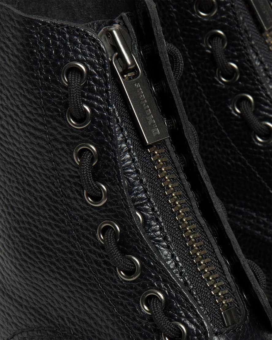 Botas Plataforma Dr Martens Sinclair Milled Nappa Leather Mujer Negras  España |  65273-OIKU