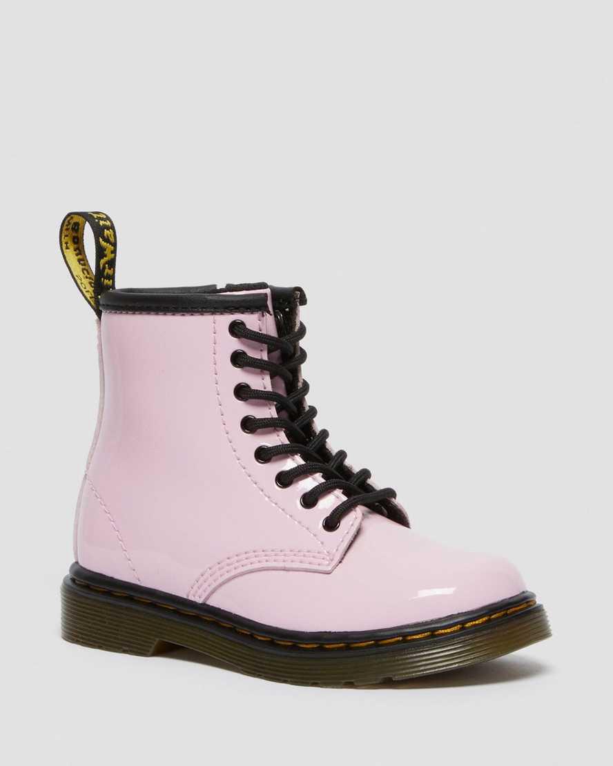 Botas con Cordones Dr Martens Toddler 1460 Patent Leather Niños Rosas  España |  43671-YBUC