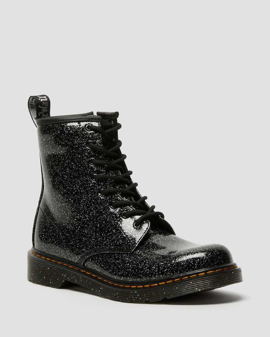 Botas con Cordones Dr Martens Youth 1460 Glitter Niños Negras  España |  09426-UYCS