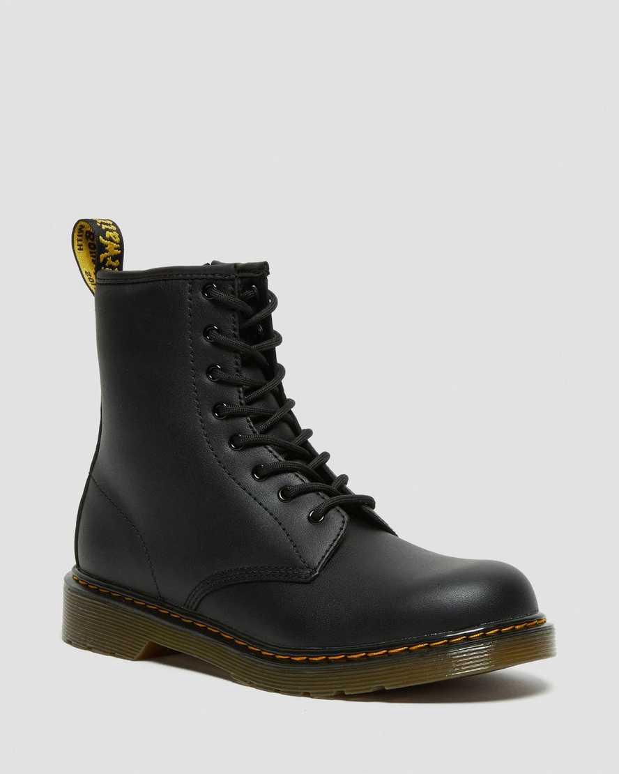 Botas con Cordones Dr Martens Youth 1460 Softy T Leather Niños Negras  España |  80536-AHBX