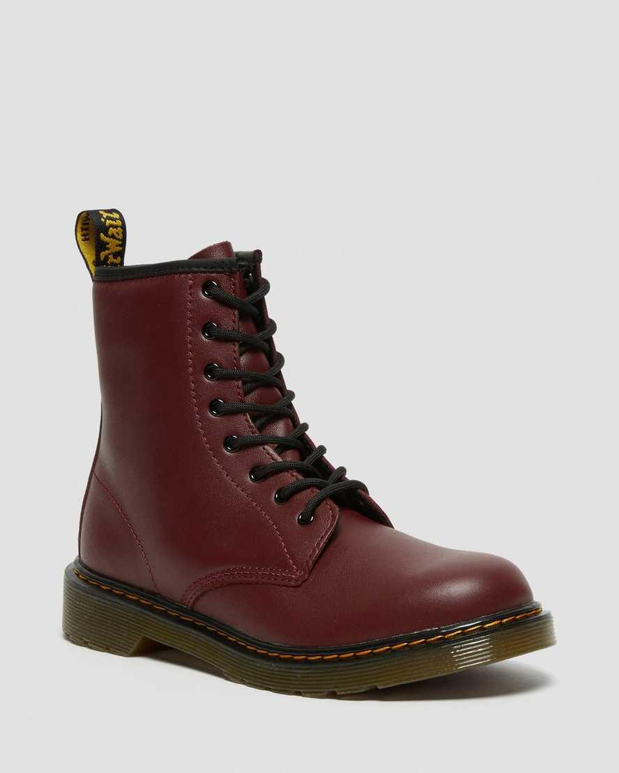 Botas con Cordones Dr Martens Youth 1460 Softy T Leather Niños Rojas  España |  96834-JKWS