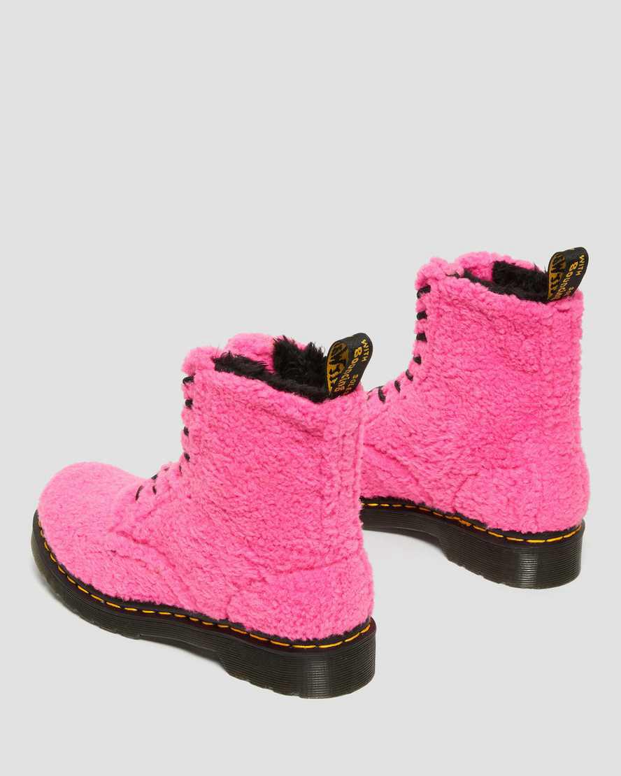 Botas de Invierno Dr Martens 1460 Pascal Faux Shearling Mujer Rosas  España |  42059-FJOB