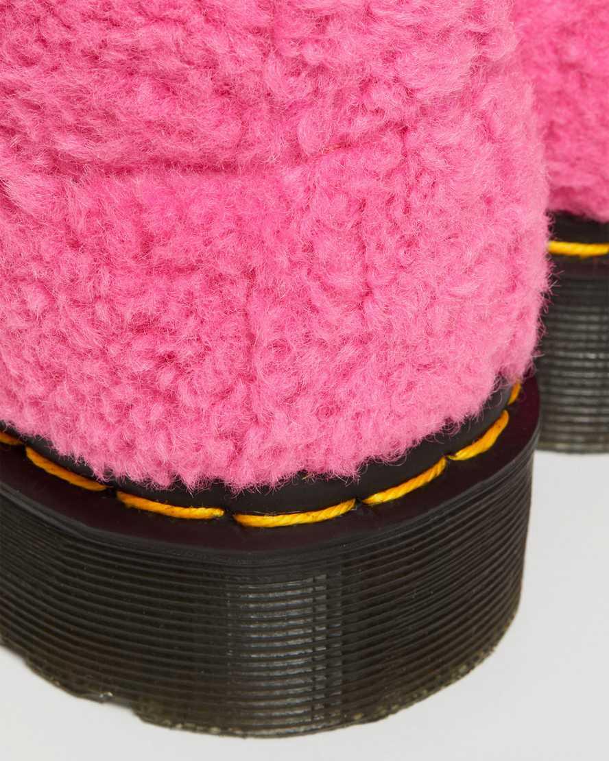 Botas de Invierno Dr Martens 1460 Pascal Faux Shearling Mujer Rosas  España |  42059-FJOB