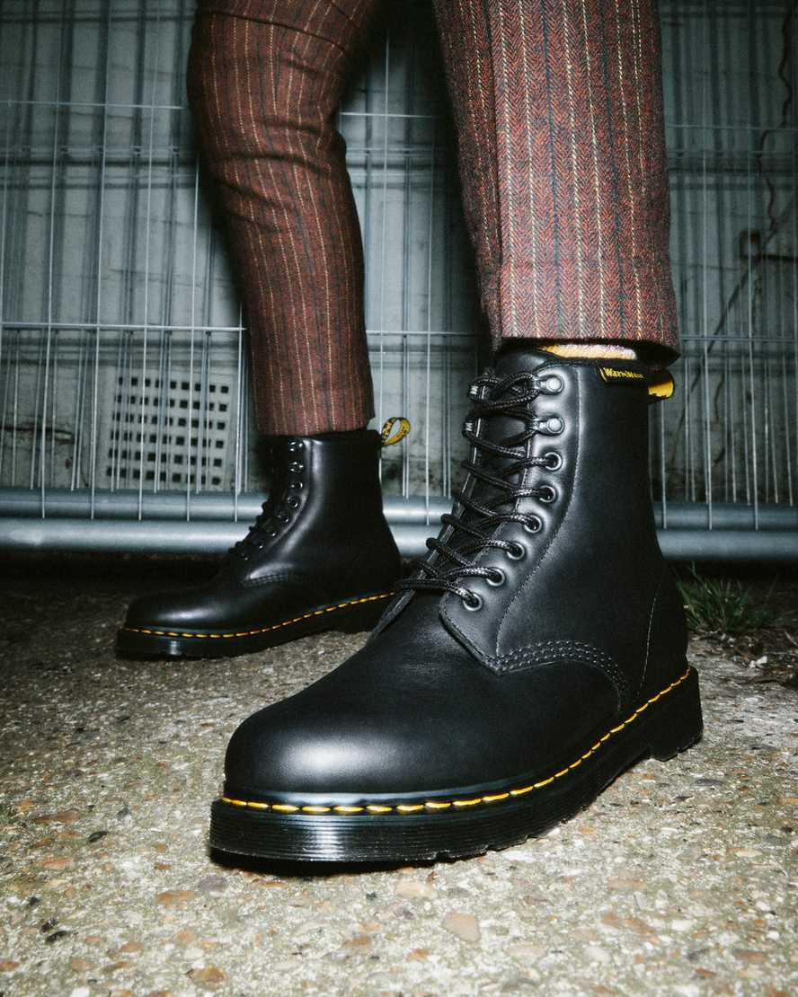 Botas de Invierno Dr Martens 1460 Pascal Warmwair Leather Lace Up Hombre Negras  España |  42796-NVCL
