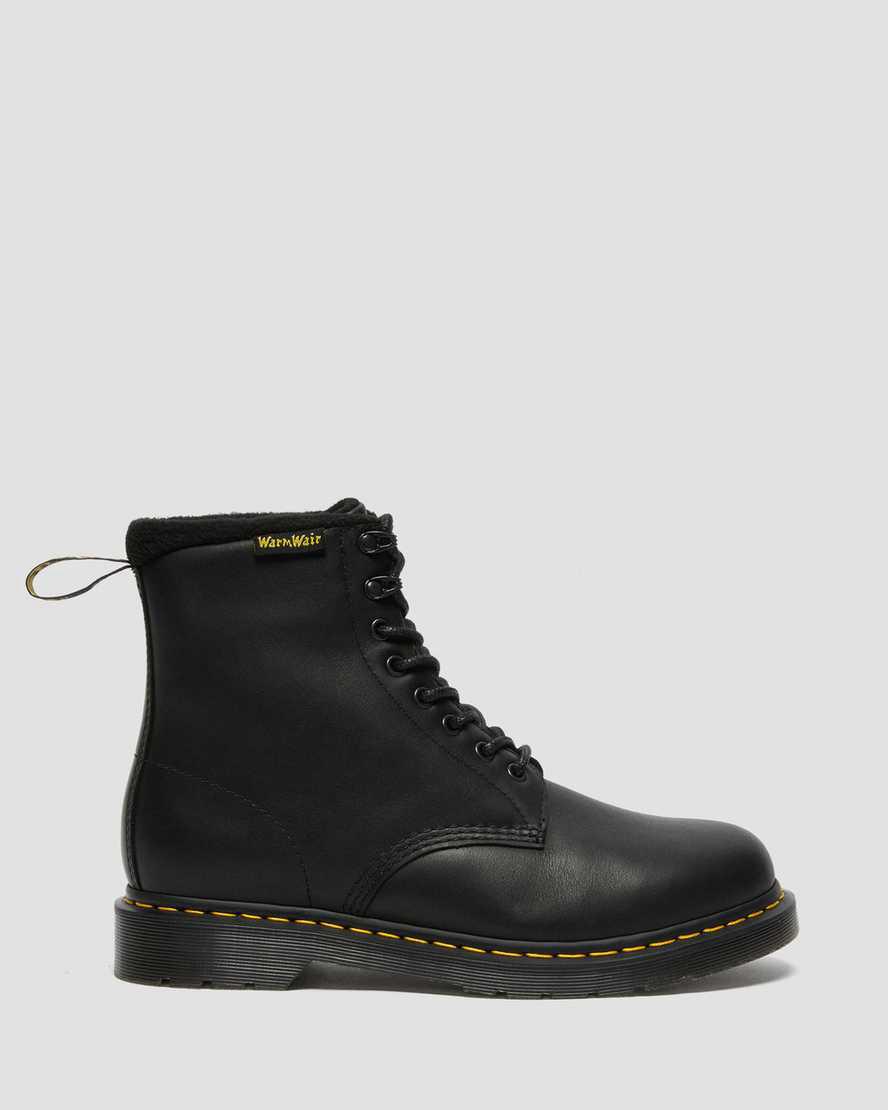 Botas de Invierno Dr Martens 1460 Pascal Warmwair Leather Lace Up Hombre Negras  España |  42796-NVCL