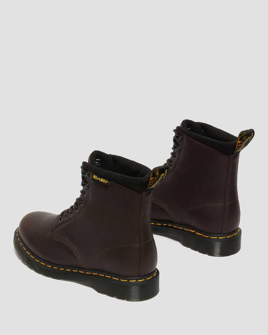 Botas de Invierno Dr Martens 1460 Pascal Warmwair Leather Lace Up Mujer Marrones Oscuro  España |  72869-CDBX