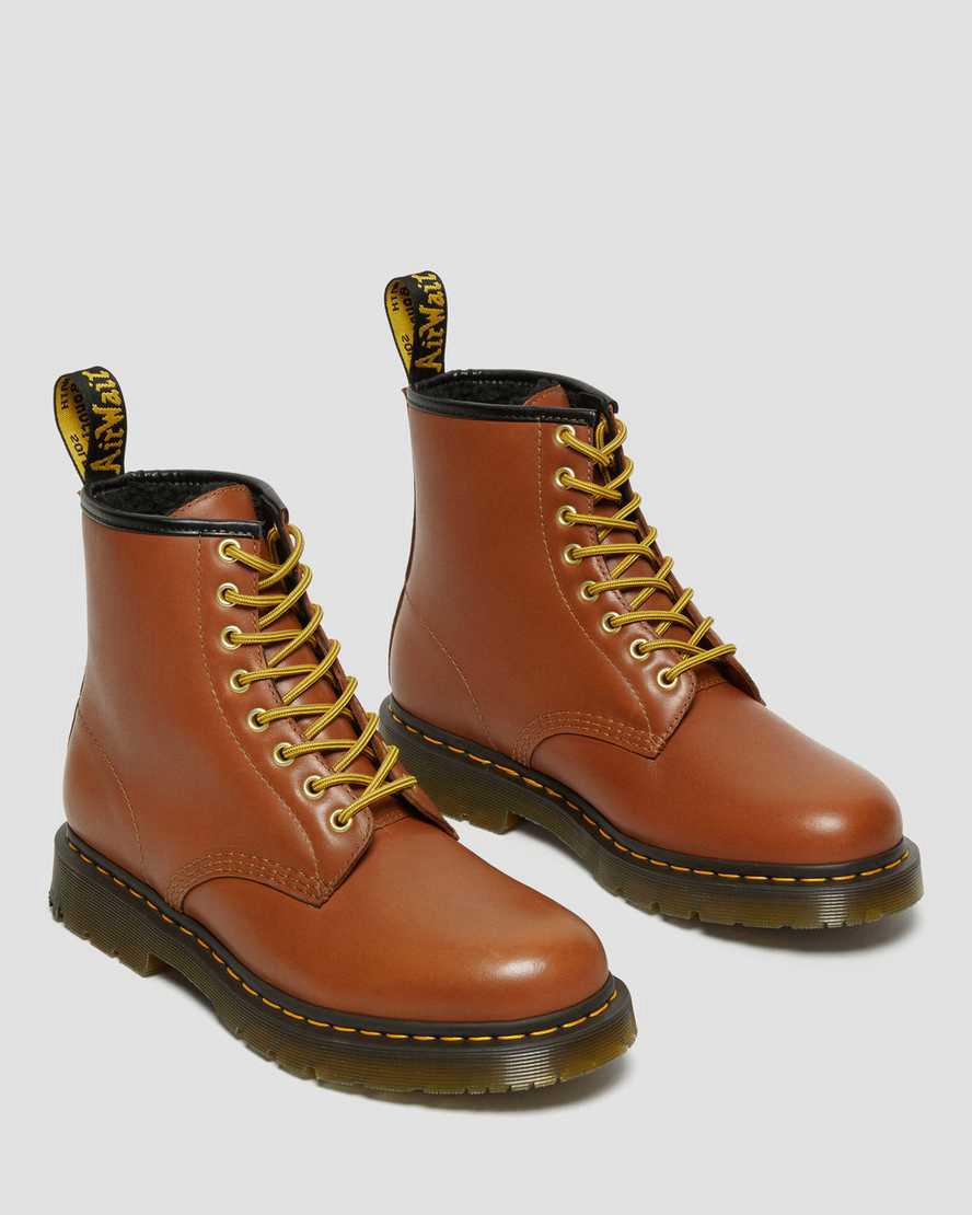Botas de Invierno Dr Martens 1460 Wintergrip Leather Lace Up Mujer Marrones  España |  35917-NHVE