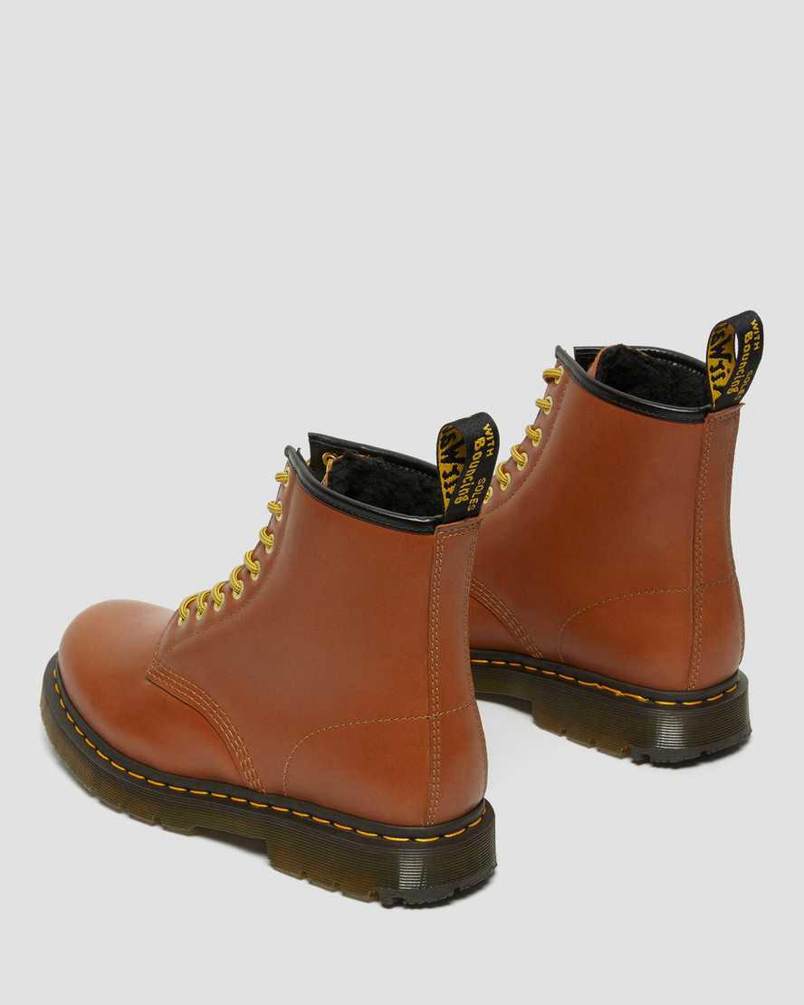 Botas de Invierno Dr Martens 1460 Wintergrip Leather Lace Up Mujer Marrones  España |  35917-NHVE